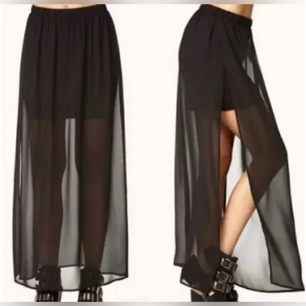 H&M Sheer Maxi Skirt